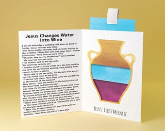 Water Into Wine, Water To Wine, Sunday School, Sunday School Craft, Sunday School Game, Bible Game, Sunday School Printable, Bible Activity