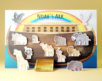 Noahs Ark Craft, Sunday School Craft, Noahs Ark Digital, Bible Craft, Noahs Ark Toy, Kids Bible Study, Noah Ark Activities, Bible Game