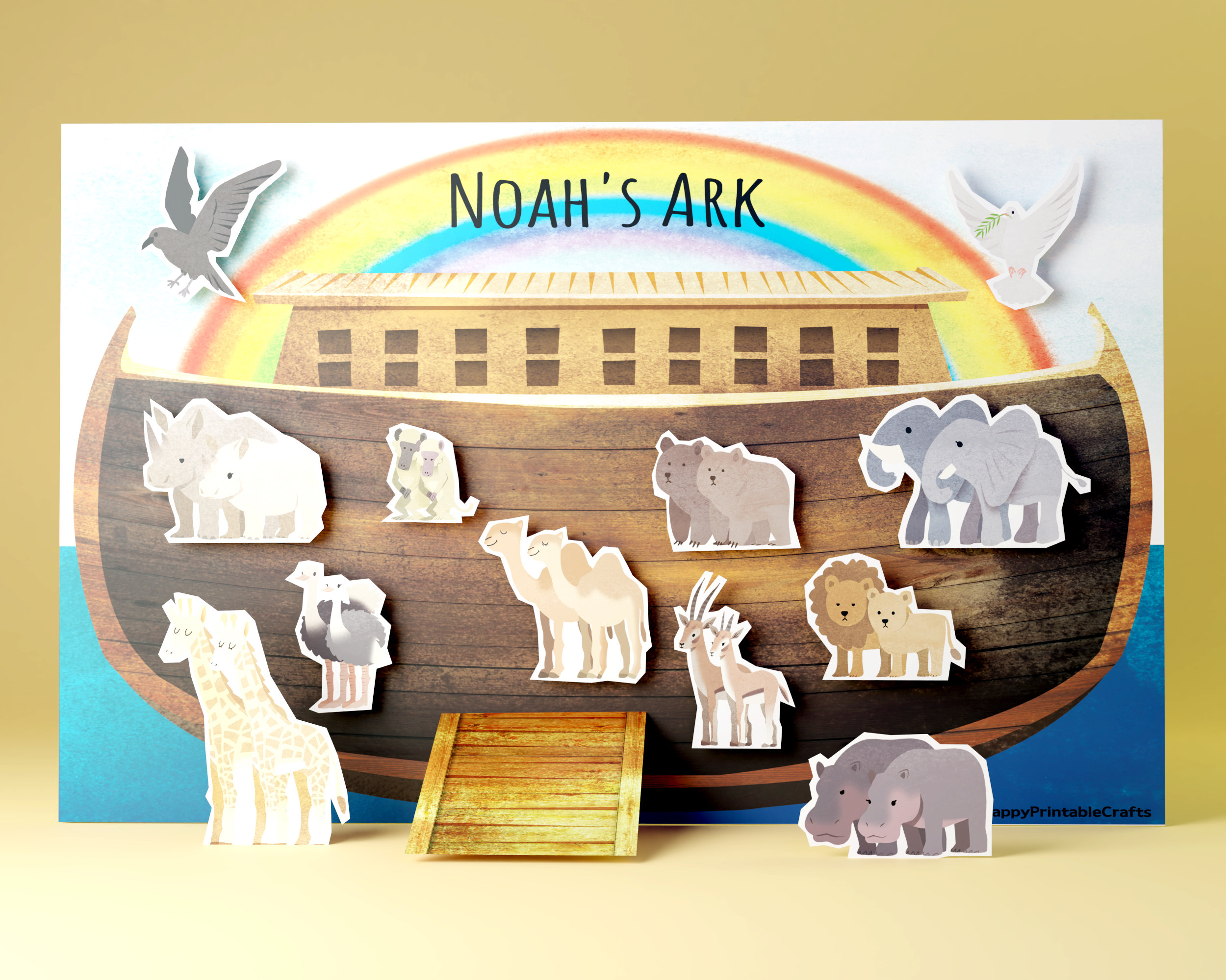 Noahs Ark Craft Sunday School Craft Noahs Ark Digital Bible Etsy España