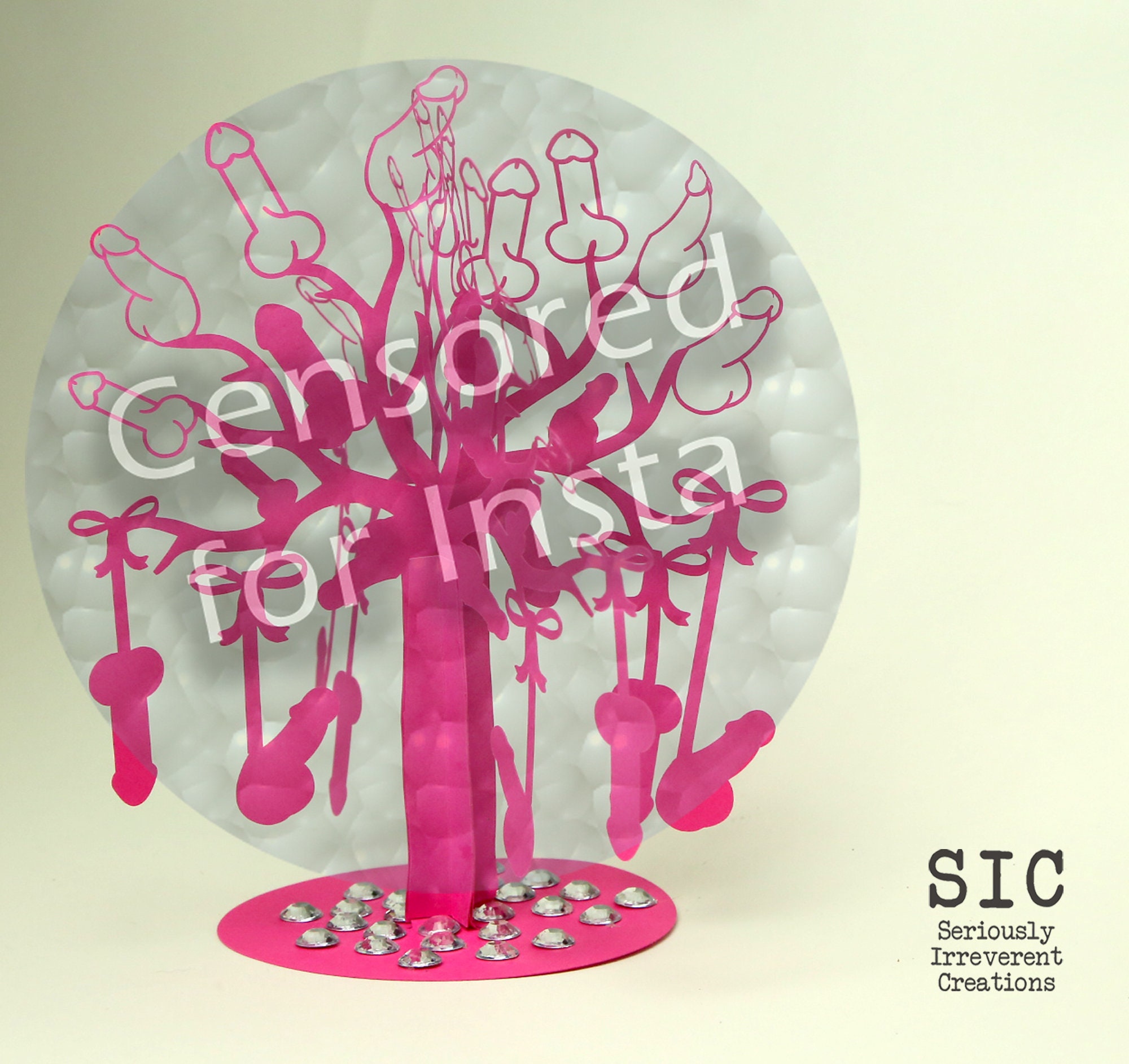 Weird flex on Valentines but You Go Girl! Penis Tiara Crown Bachelorette Stagette Hen party a digital file for Cricut by Bryn Wyllychuk