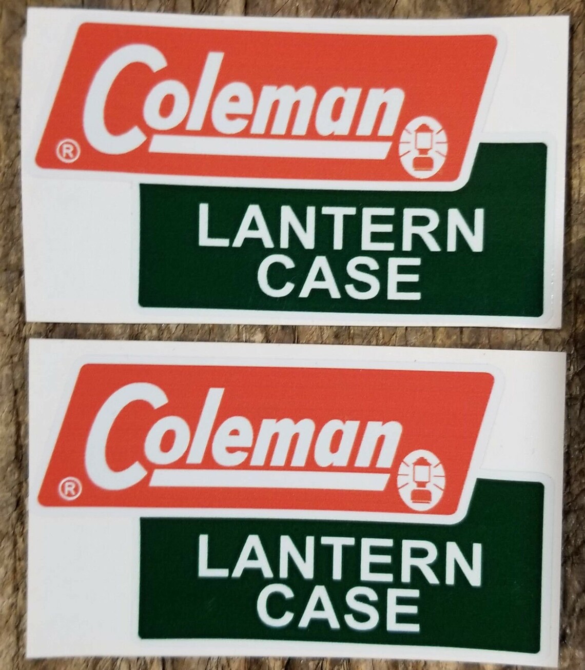 Two 2 New Coleman Lantern Case Sticker Label Decal Lantern Etsy