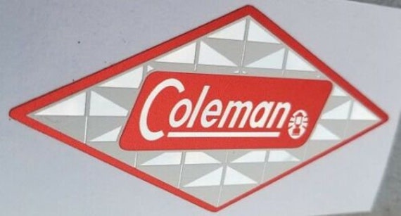 ONE NEW COLEMAN REPLACEMENT FOIL DIAMOND DECAL LANTERN STOVE COOLER WATER JUG 