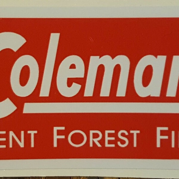 One (1) New Coleman Replacement Sticker Label Decal Canadian 4M Stove Version 2