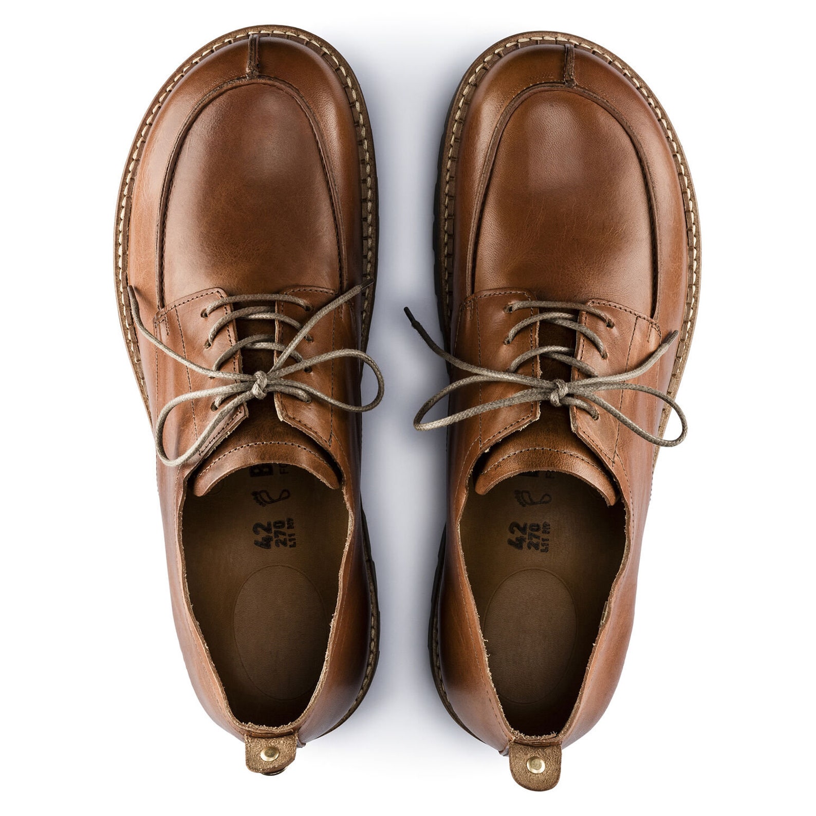 Birkenstock Men's TIMMINS Cuoio Leather Lace Up Shoes Etsy