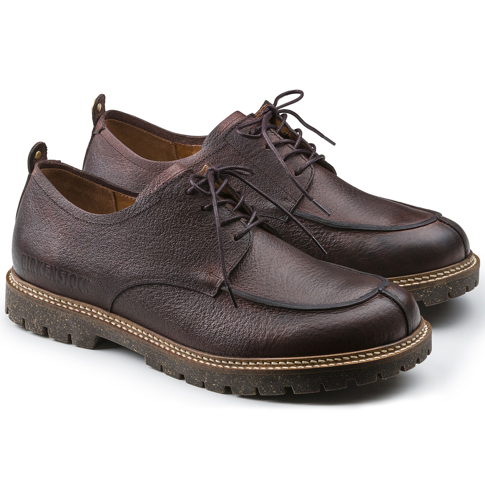 Birkenstock Men's TIMMINS Brown Leather Lace up Shoes Etsy