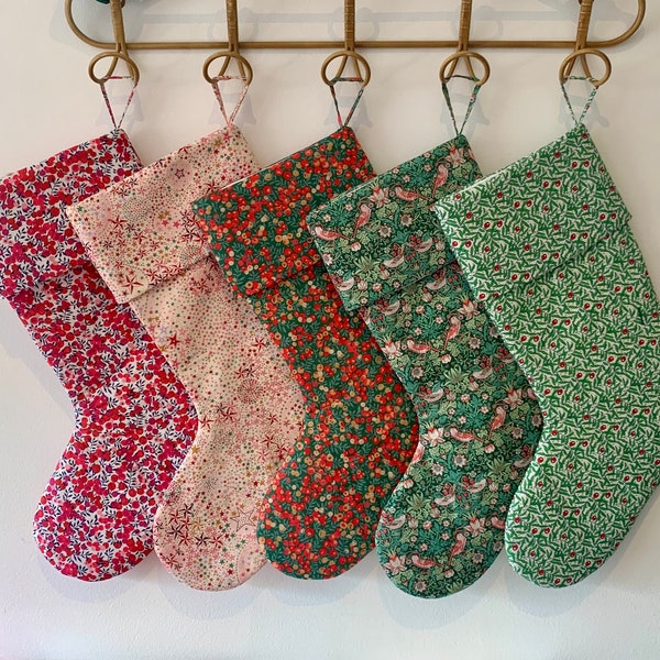 Liberty of London Christmas stockings. Wholesale available