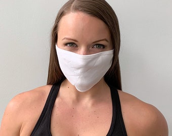 FREE SHIPPING!, Washable, Reusable, Soft & Lightweight 3 Ply Cotton Face Mask