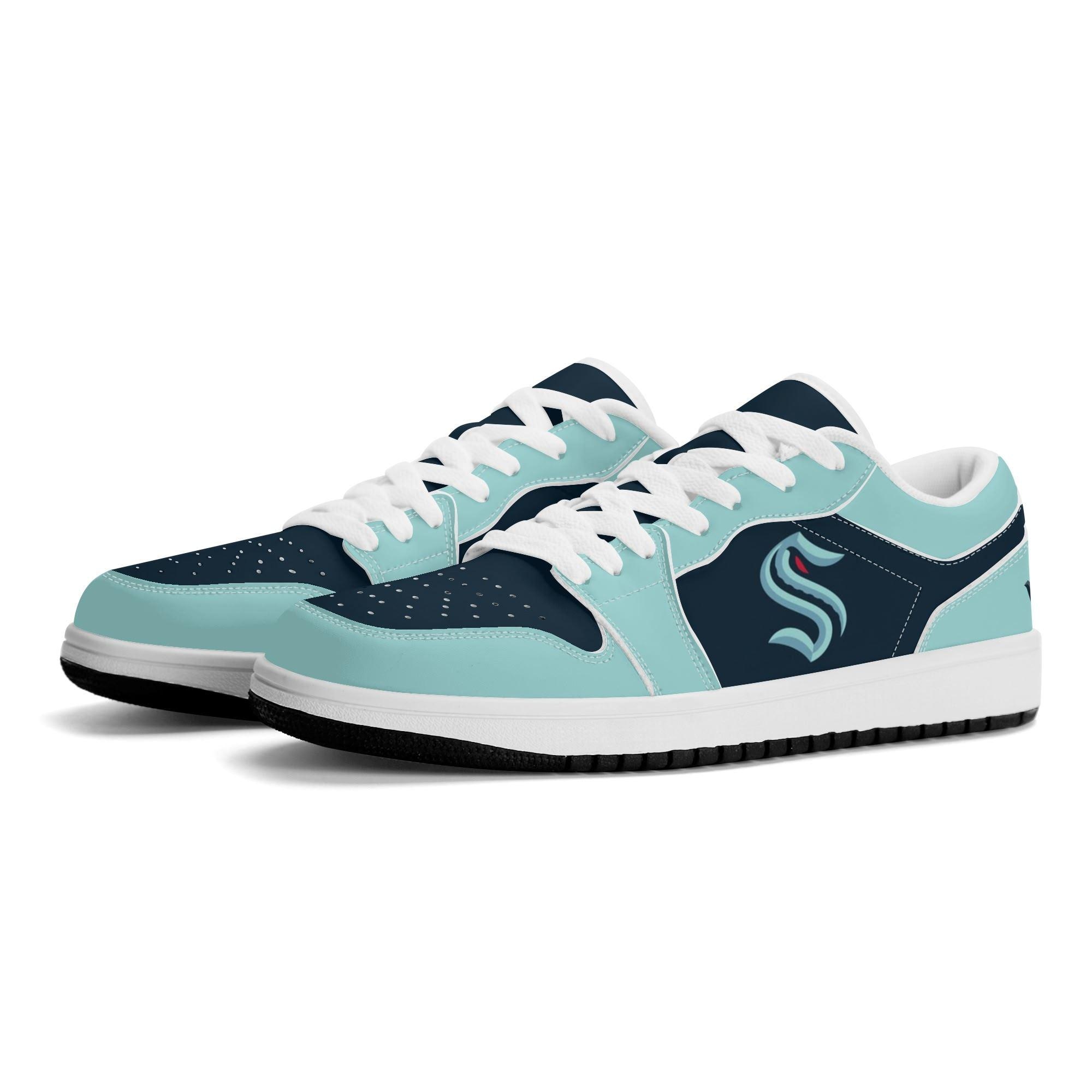 Custom Seattle Kraken Low Top Sneakers - Personalized NHL  display picture 3
