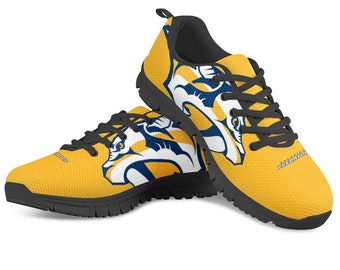 Nashville Predators Fan Unofficial Running Shoes, sneakers Black Sole Unisex