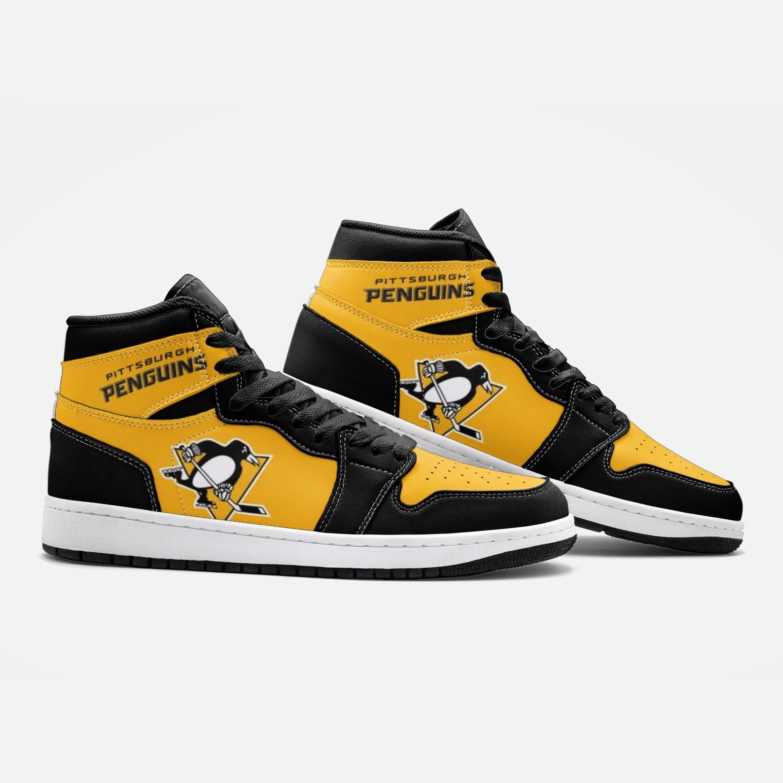 Pittsburgh Penguins Fan Unofficial Running Shoes Sneakers Etsy
