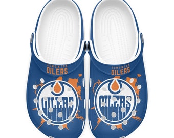 Edmonton Oilers Sandals, clogs, Toe Sandal Soft Lightweight Footwear Men Women