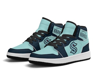 Seattle Kraken Fan Unofficial High-top Shoes, sneakers, trainers Unisex for Kids