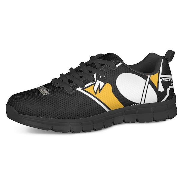 Pittsburgh Penguins Fan Zapatillas para correr no oficiales, zapatillas deportivas Suela negra Unisex