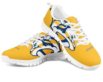 Nashville Predators Fan Unofficial Running Shoes, sneakers White Sole Unisex