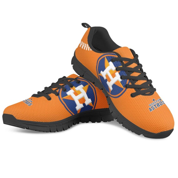 Houston Astros Fan Unofficial Running Shoes sneakers Black Etsy