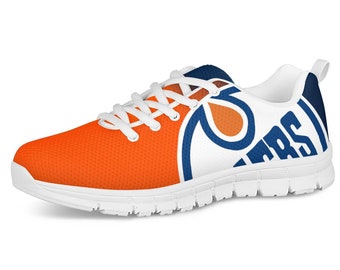 Edmonton Oilers Fan Unofficial Running Shoes, sneakers White Sole Unisex