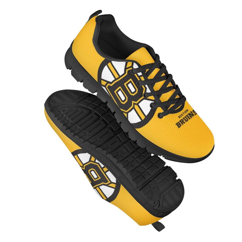 Boston Bruins Fan Unofficial Running Shoes sneakers Black