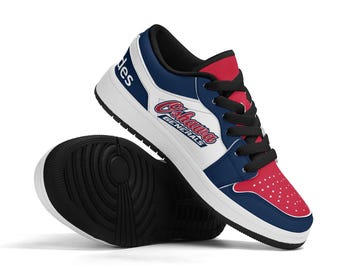 Aangepaste lage honkbalsneakers - gepersonaliseerd met teamlogo, naam en nummer