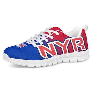 New York rangers Fan Unofficial Running Shoes, sneakers White Sole Unisex
