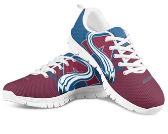 Colorado Avalanche Fan Unofficial Running Shoes, sneakers White Sole Unisex