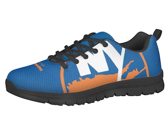New York Islanders Fan Unofficial Running Shoes, sneakers Black Sole Unisex