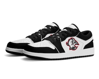 Custom Buffalo Sabres Retro Goathead Low-Top Sneakers - Personalized Hockey Fan Shoes
