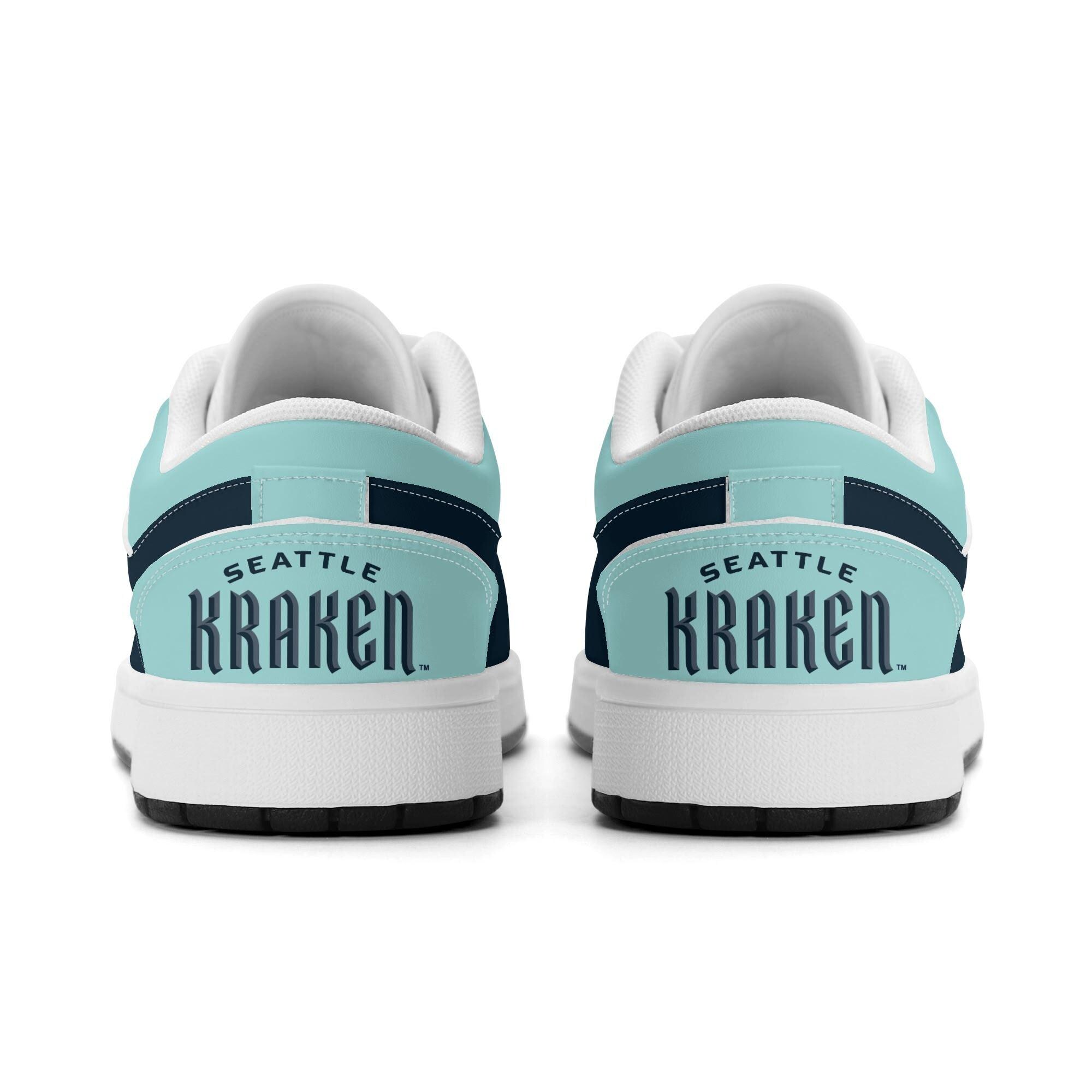 A pair of Seattle Kraken Chris athletic shoes in a EU 43 size 43, or US 9/9.5. Seattle Kraken Chandler Stephenson #9 Home Jersey – Seattle  main image 3