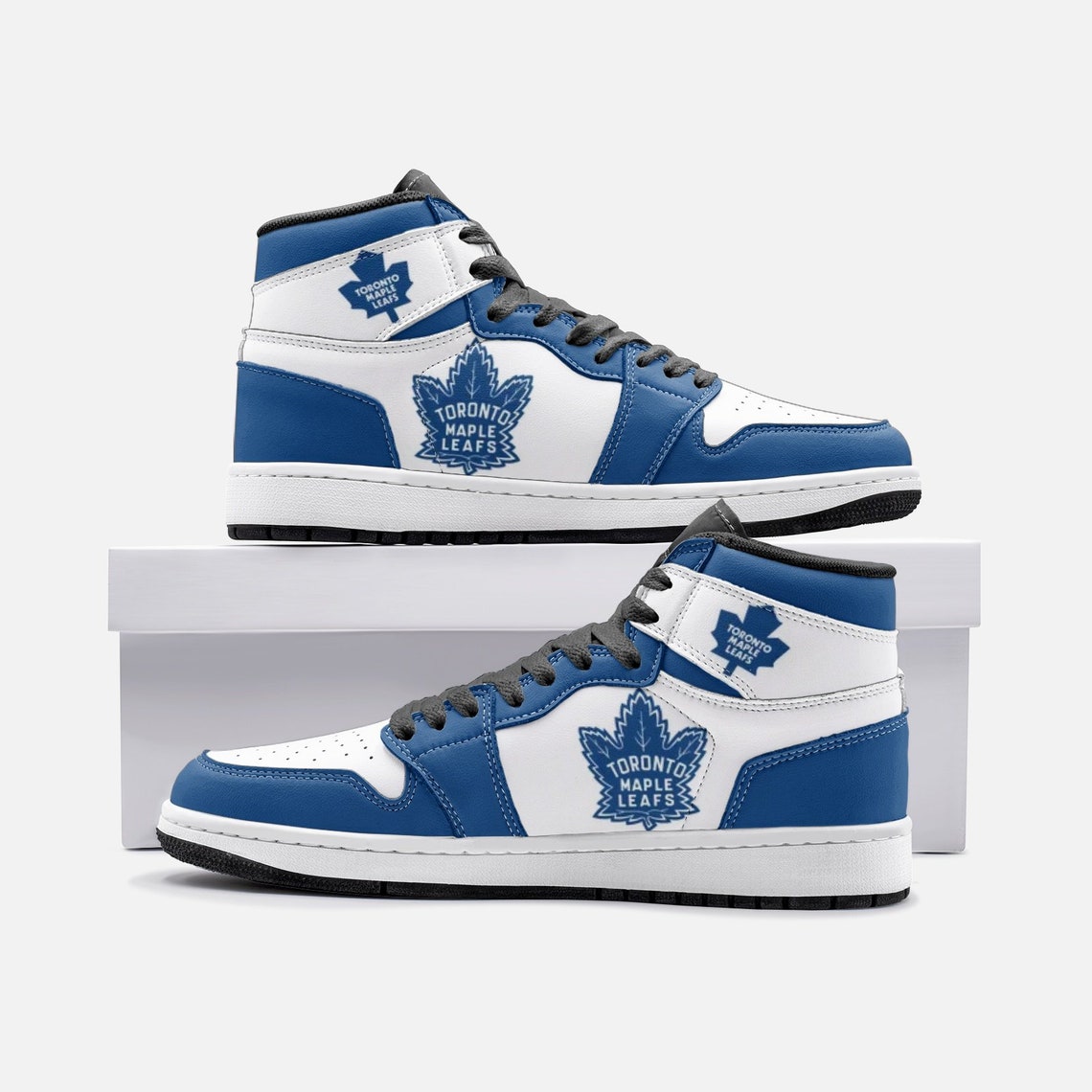 Toronto Maple Leafs Fan Unofficial Running Shoes Sneakers Etsy