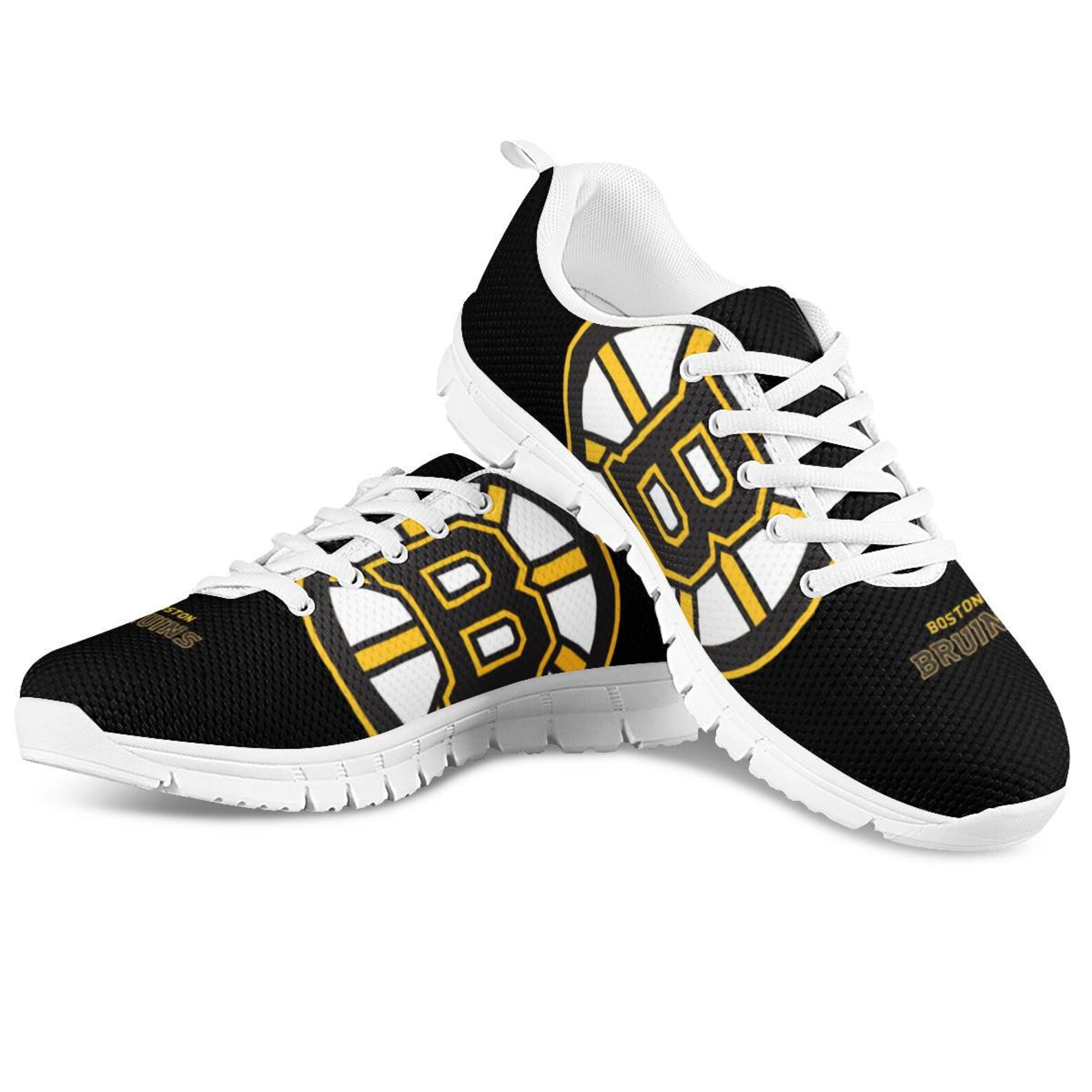 Boston Bruins Fan Unofficial Running Shoes baskets White