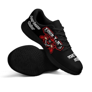 Custom Team Sneakers, Personalized Athletic Shoes with Any Base Color, Custom Logo or Name, Perfect Sports Fan Gift, Comfort Design