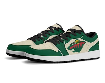 Custom Minnesota Wild Low-Top Sneakers - Personalized NHL Fan Shoes