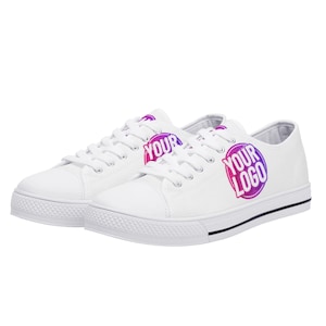 Custom Logo Low-Top Sneakers | Personalized Shoes with Your Logo, Design, or Text