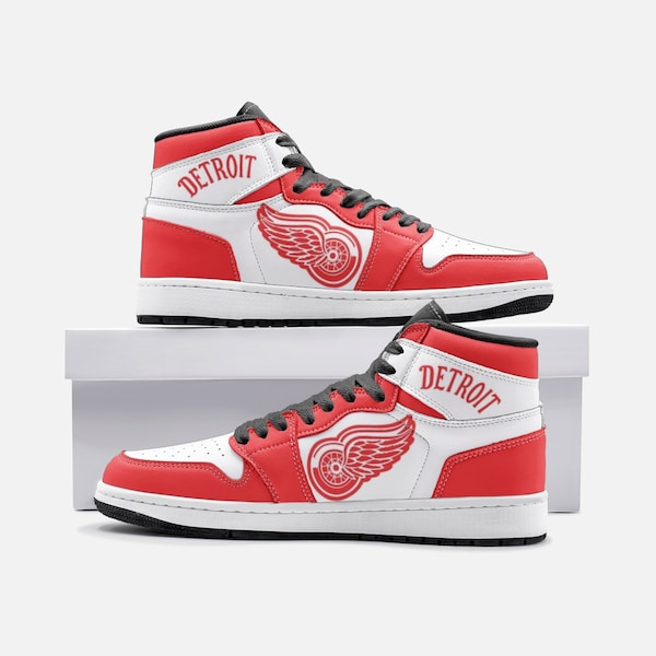 Detroit red wings shoes etsy