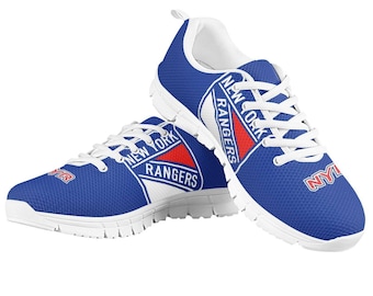 New York rangers Fan Unofficial Running Shoes, sneakers White Sole Unisex