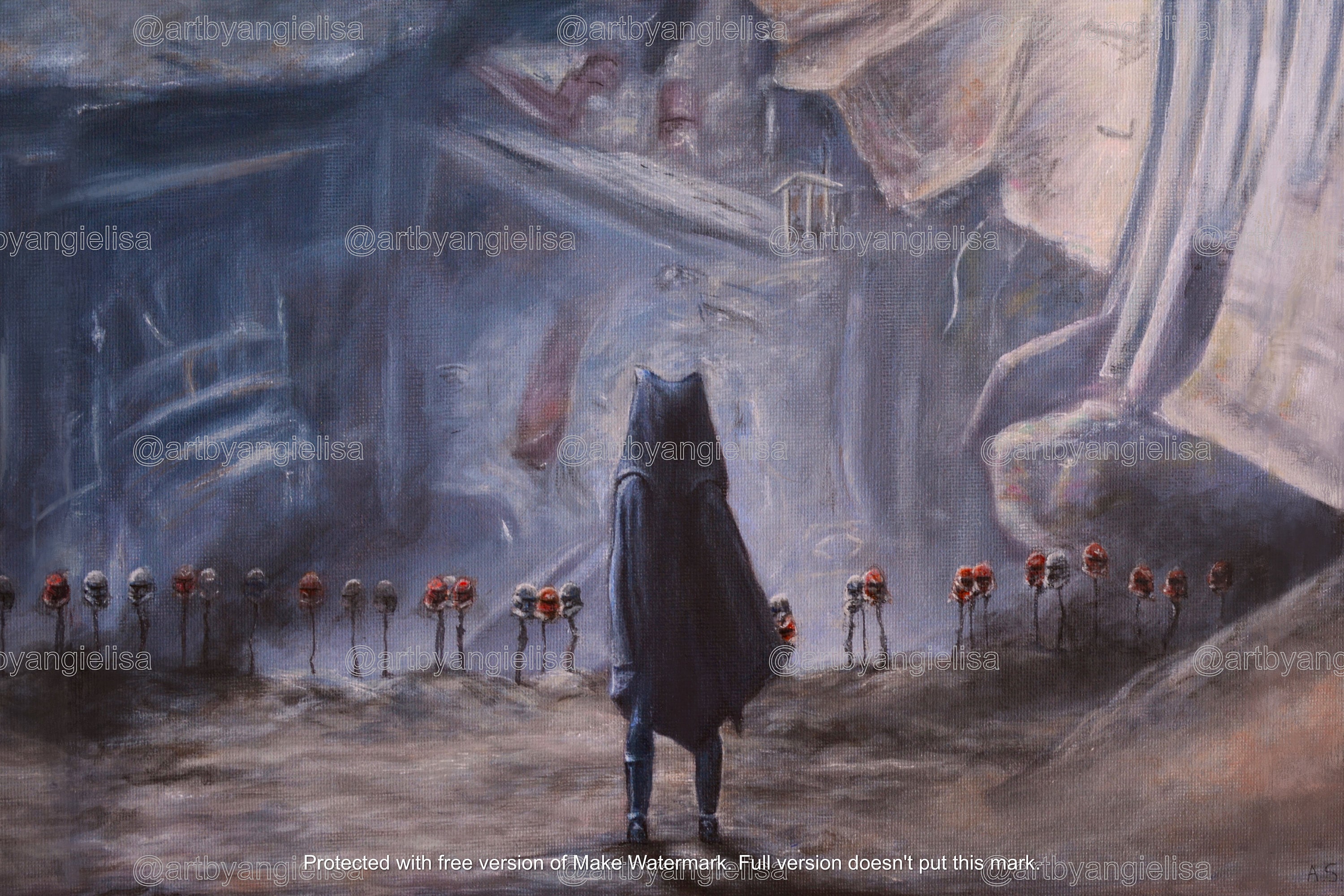 DIGITAL PRINT of Ahsoka Burying the Dead Scene Etsy