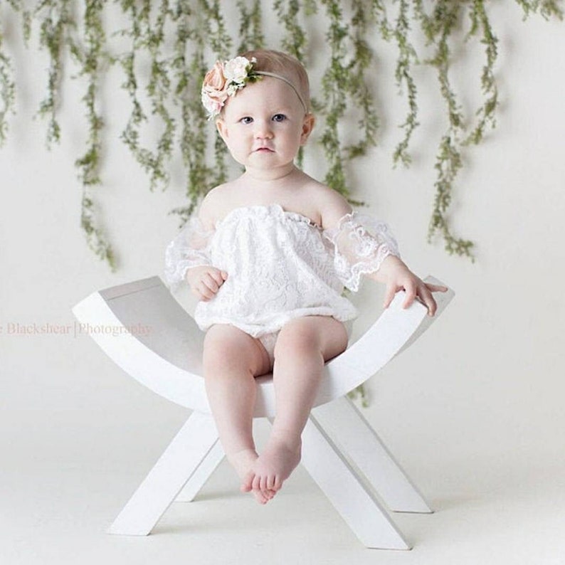 off the shoulder onesie baby