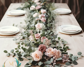 Eucalyptus garland Flower garland Wedding backdrop  Bridal shower decorations  Bridal shower backdrop  Wedding planning  Wedding garland