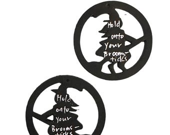 Leather Earring Cutting Die, 2 INCH, Witch Earring Die, Sizzix Compatible, JT1703