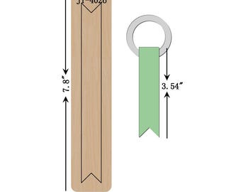 Leather Keyring Leathercraft Cutting Die, 3.54 INCH, Orange Foam, Sizzix Compatible, JT4026