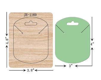 Earring Card Display Cutting Die, 4 x 3 INCH, Sizzix Compatible, JT1169
