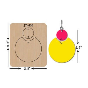 Leather Earring Cutting Die Half Circle EarringSizzix Compatible Manual Leather Cutting JT652