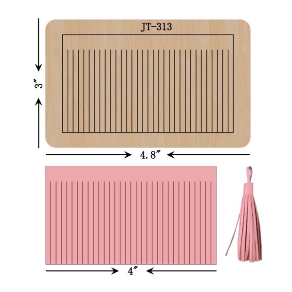 Troquel para corte de pendientes de cuero, 5,7 cm, con borlas, espuma naranja, compatible con Sizzix, JT313