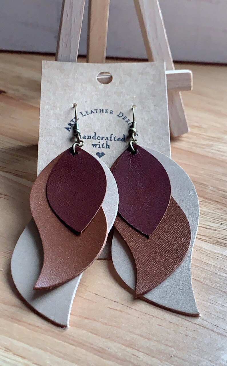 Leather Earring Cutting DieTrio Twist Earring Die Sizzix Compatible JT04