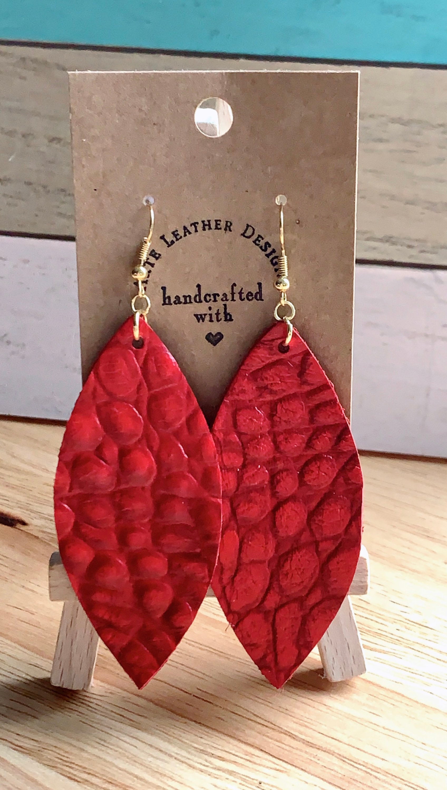 Leather Earring Die/ Teardrop Leaf Earring Die / Sizzix Etsy