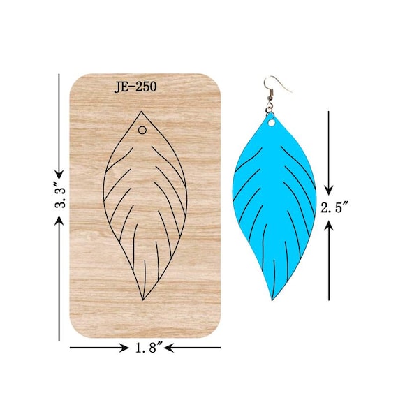 Leather Earring Cutting Die, X INCH, Fringe Earring Die