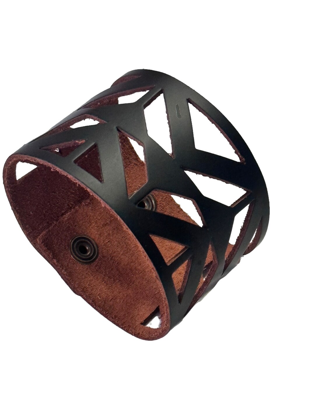 Geometric Pattern Leather Bracelet Cutting Die, 9.5 X 2 Inch
