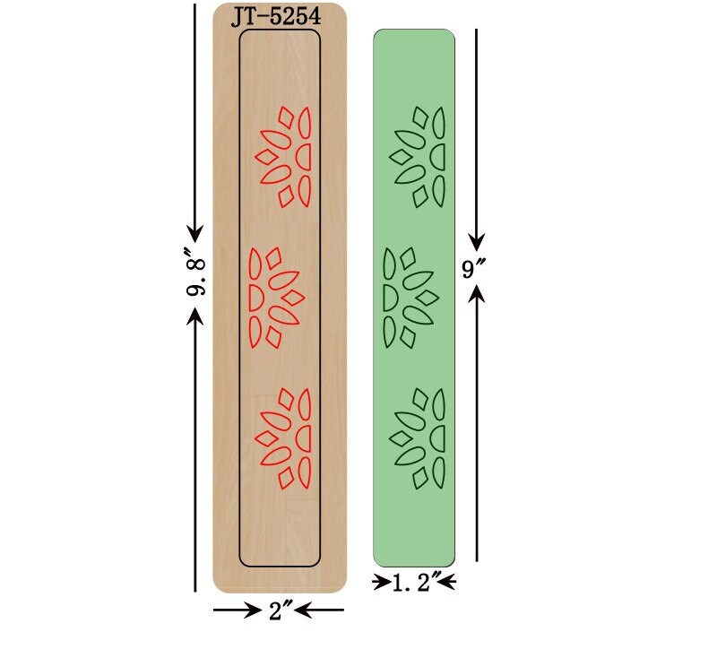 Leather Bracelet Cutting Die, 9 INCH X 1.2 INCH, Embossed