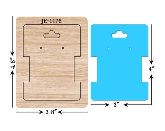 Earring Card Display Cutting Die, 4 x 3 Inch, Sizzix Compatible, JE1176