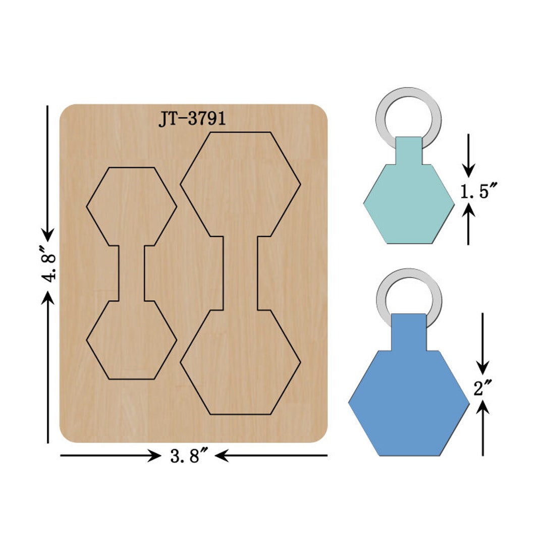 Keychain Leather Craft Cutting Die, 1.5 / 2 Inch, Sizzix