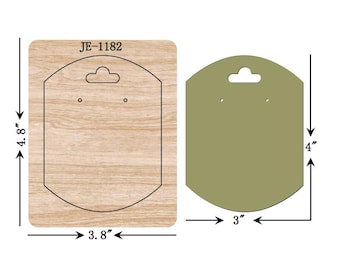Earring Card Display Cutting Die, 4 x 3 inch, Sizzix Compatible, JE1182